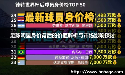 足球明星身价背后的价值解析与市场影响探讨