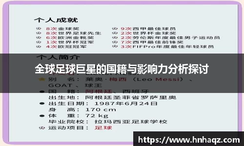 全球足球巨星的国籍与影响力分析探讨